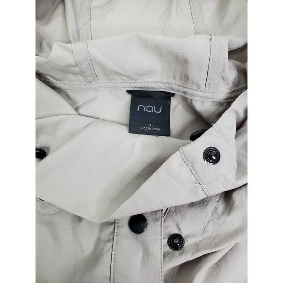 Nau Women's S Anorak Sand Mid-length Hooded Lightweight windbreaker Recycled - Picture 10 of 14